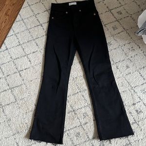 Zara cropped mini flare black